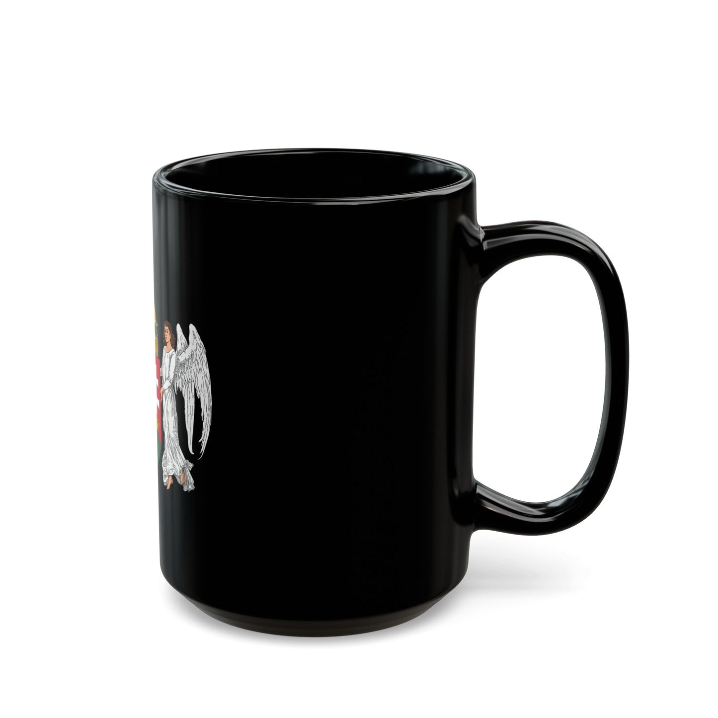 Coat of arms of Hungary (1896-1915) - Black Coffee Mug-The Sticker Space