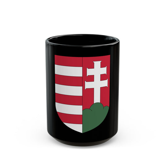 Coat of arms of Hungary (1918-1919) - Black Coffee Mug-15oz-The Sticker Space