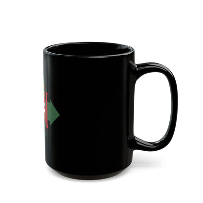 Coat of arms of Hungary (1945) - Black Coffee Mug-The Sticker Space