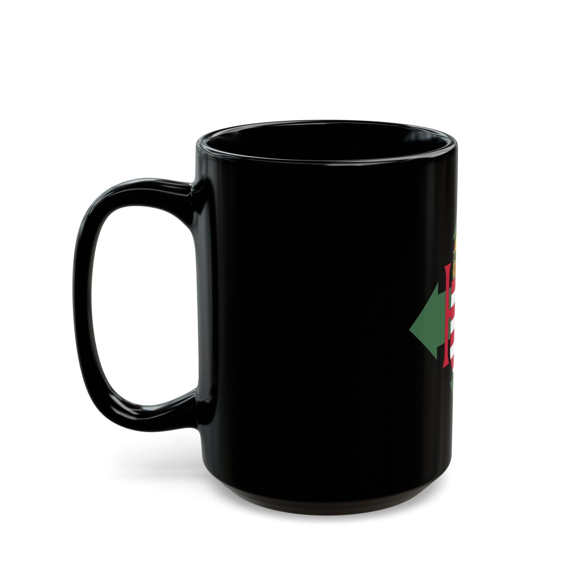 Coat of arms of Hungary (1945) - Black Coffee Mug-The Sticker Space