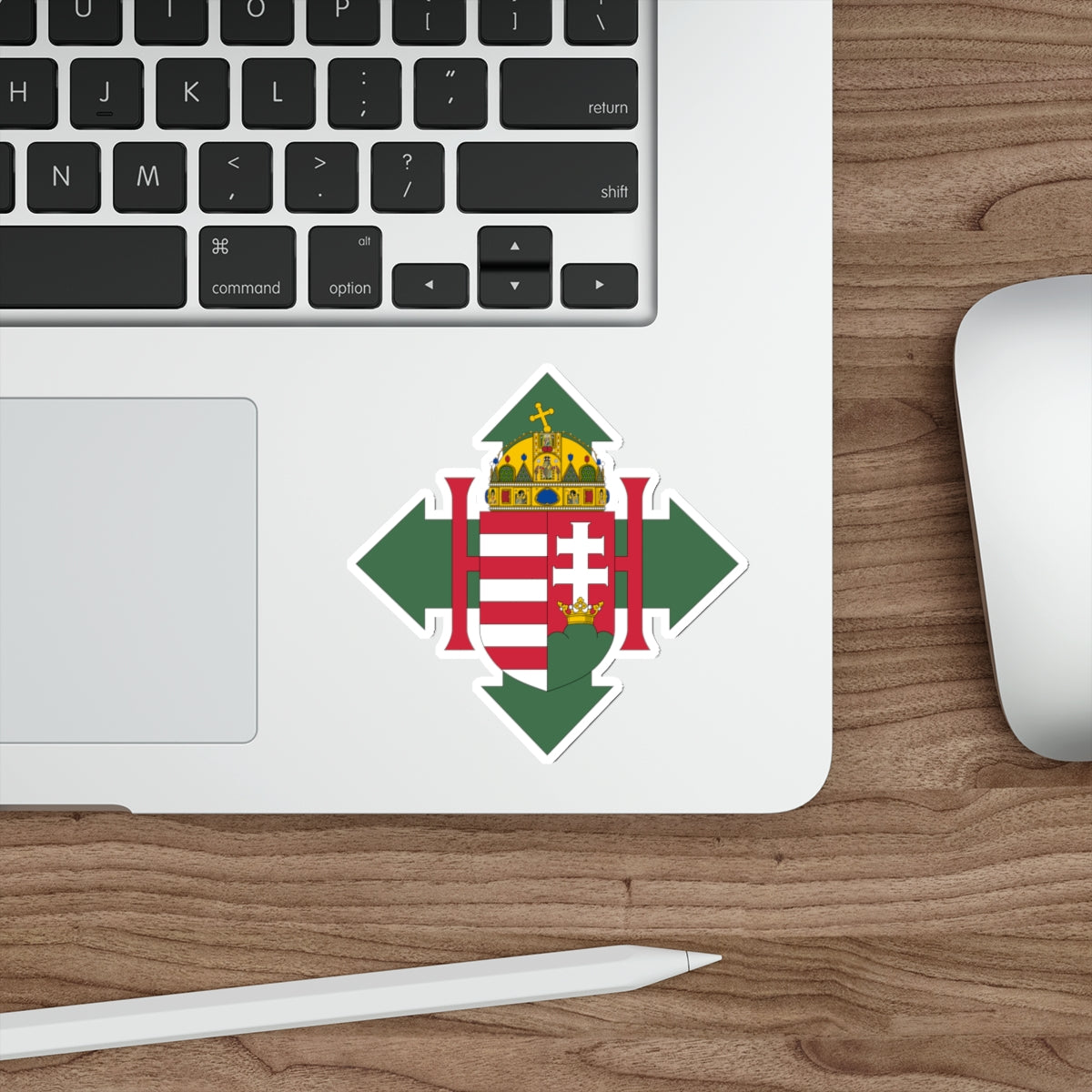 Coat of arms of Hungary (1945) STICKER Vinyl Die-Cut Decal-The Sticker Space