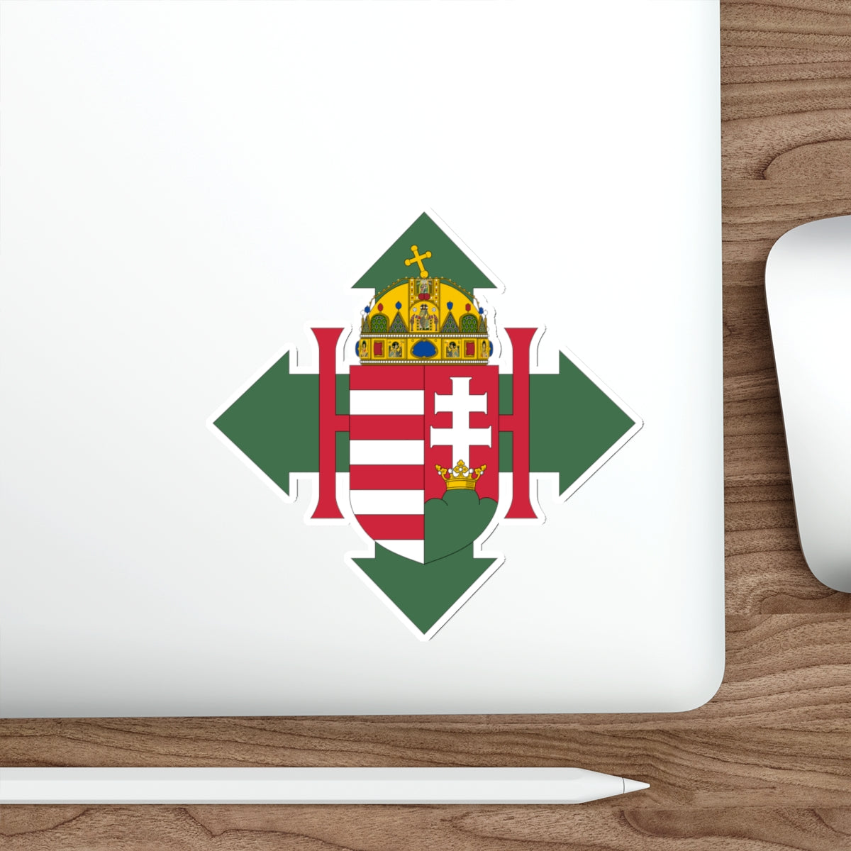 Coat of arms of Hungary (1945) STICKER Vinyl Die-Cut Decal-The Sticker Space