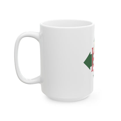 Coat of arms of Hungary (1945) - White Coffee Mug-The Sticker Space