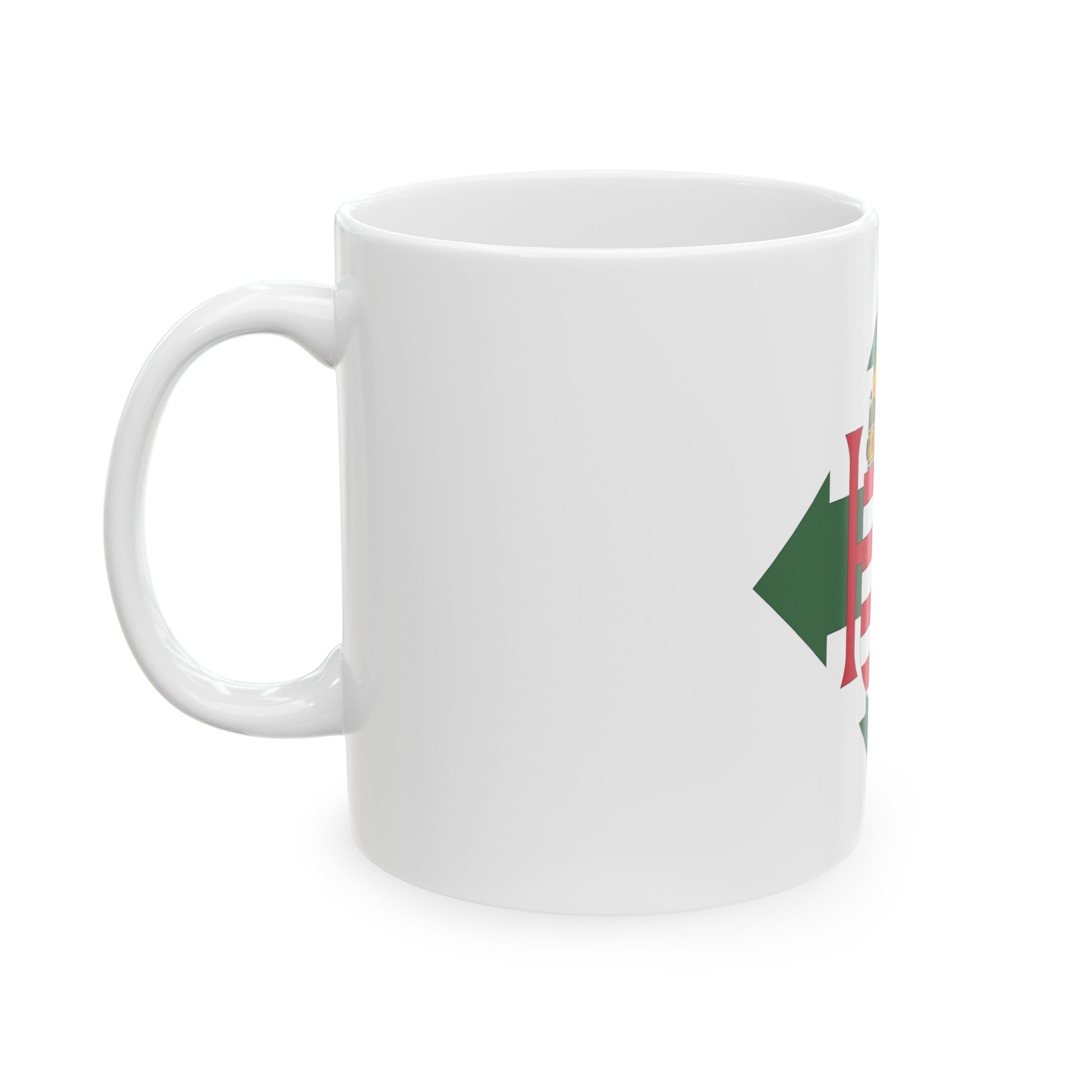 Coat of arms of Hungary (1945) - White Coffee Mug-The Sticker Space