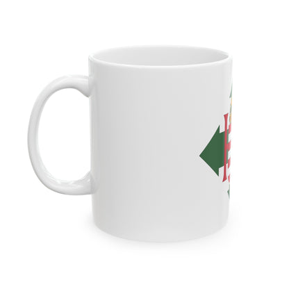 Coat of arms of Hungary (1945) - White Coffee Mug-The Sticker Space