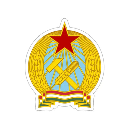Coat of arms of Hungary (1949-1956) STICKER Vinyl Die-Cut Decal - The Sticker Space