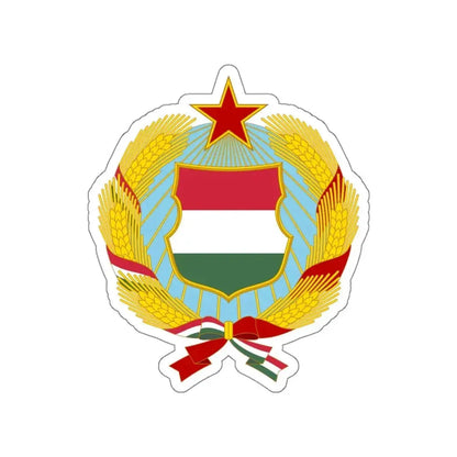 Coat of arms of Hungary (1957-1990) STICKER Vinyl Die-Cut Decal - The Sticker Space