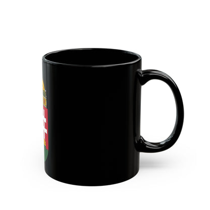 Coat of arms of Hungary - Black Coffee Mug-The Sticker Space