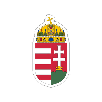 Coat of arms of Hungary STICKER Vinyl Die-Cut Decal-White-The Sticker Space