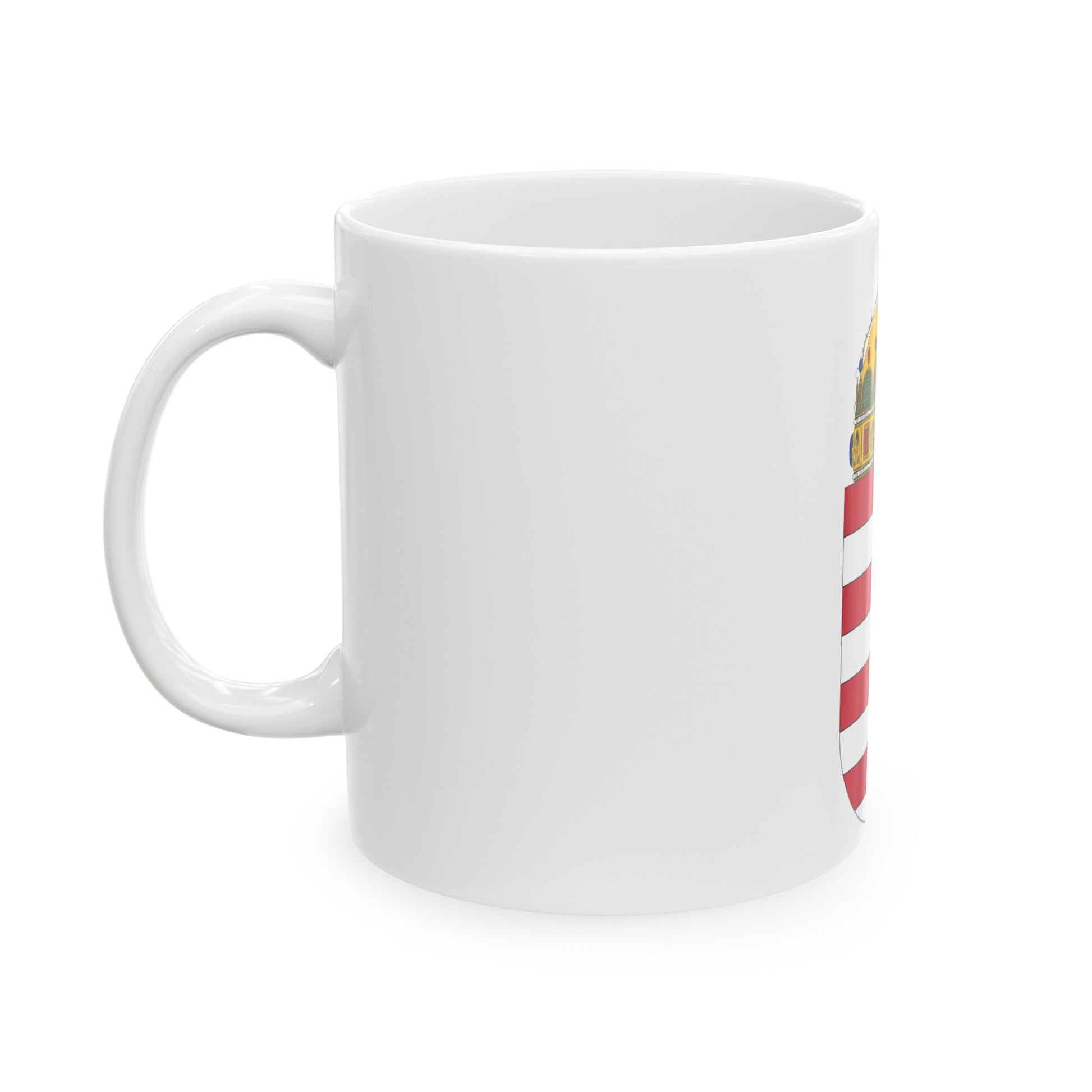 Coat of arms of Hungary - White Coffee Mug-The Sticker Space