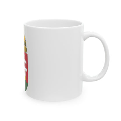 Coat of arms of Hungary - White Coffee Mug-The Sticker Space