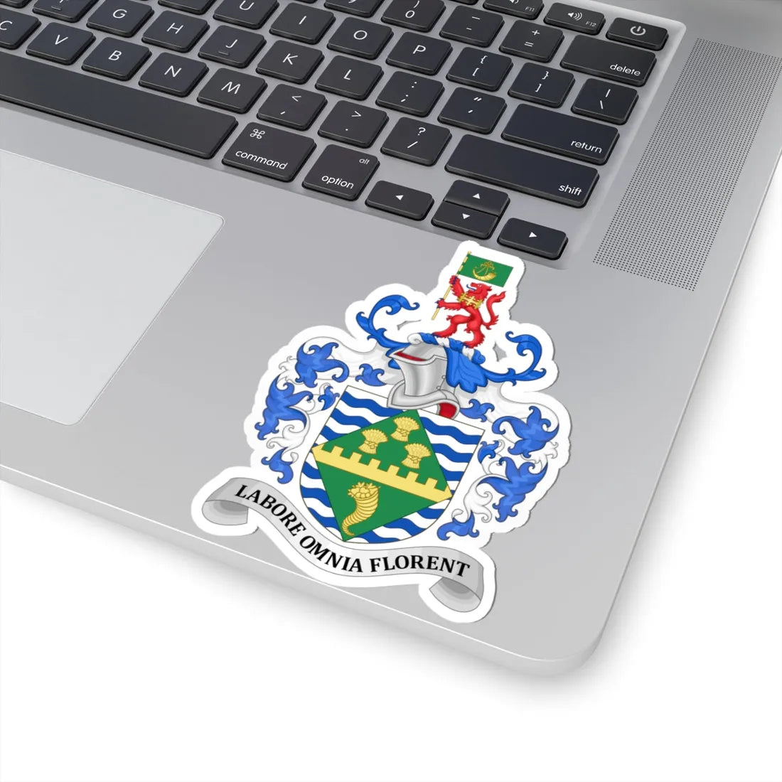 Coat of Arms of Huntingdonshire (England) (Coat of Arms) STICKER Vinyl Kiss-Cut Decal - The Sticker Space