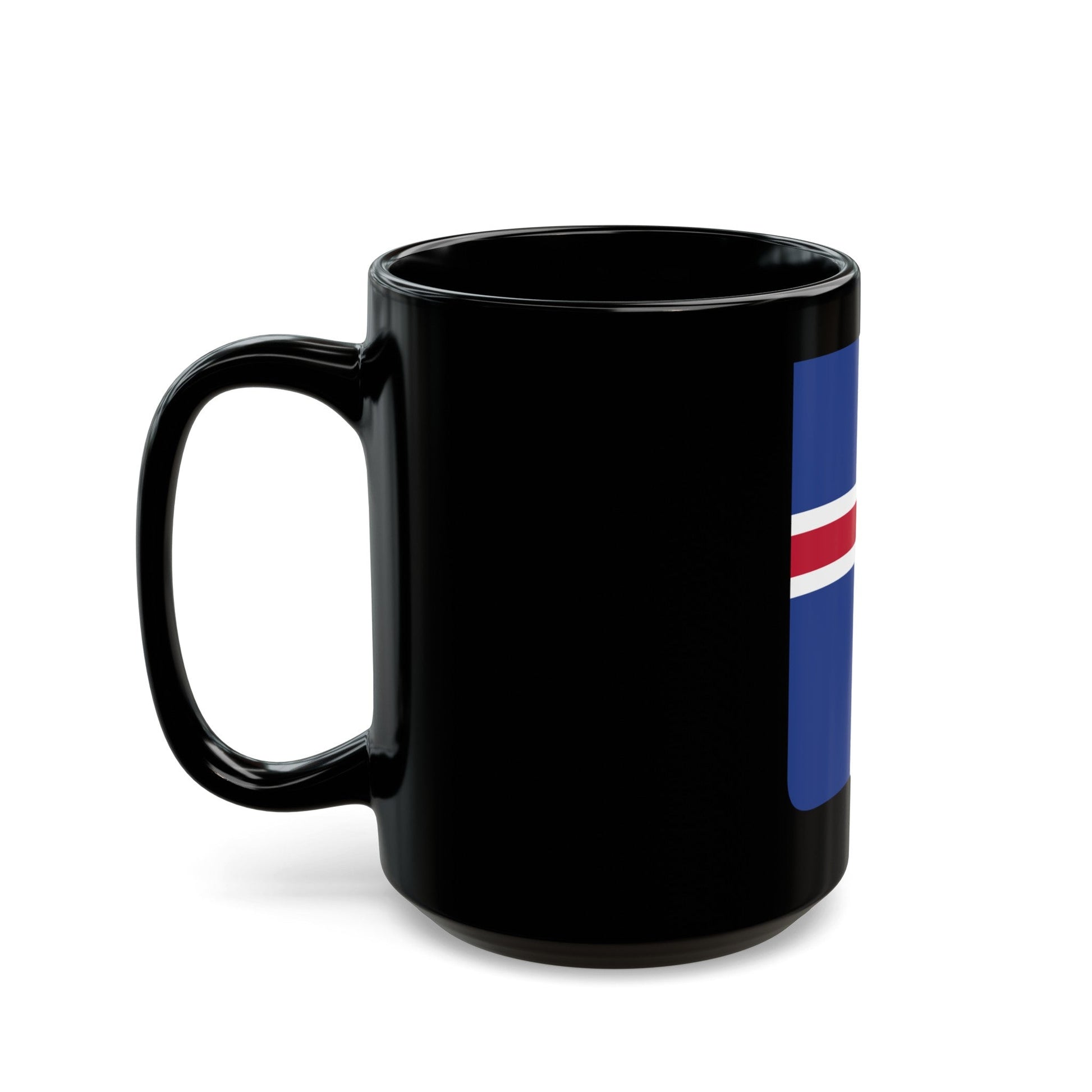 Coat of arms of Iceland 2 - Black Coffee Mug-The Sticker Space