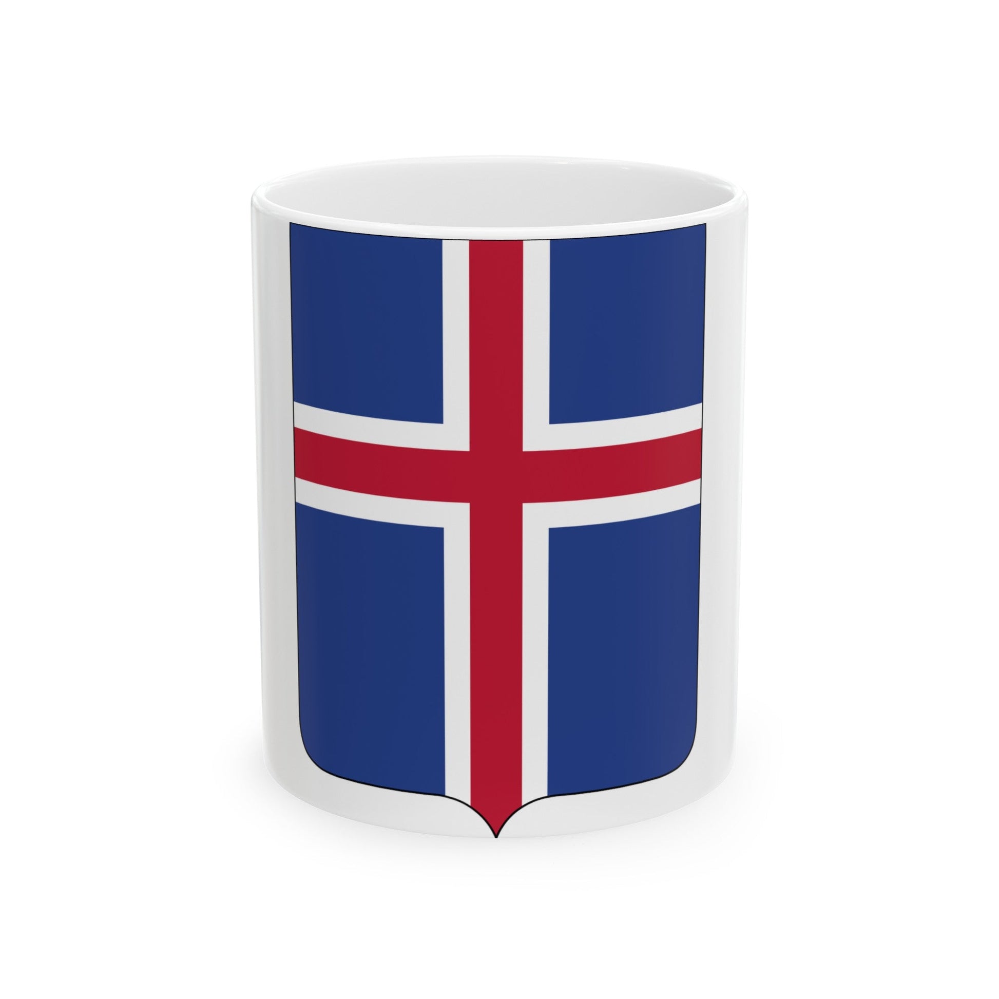 Coat of arms of Iceland 2 - White Coffee Mug-11oz-The Sticker Space