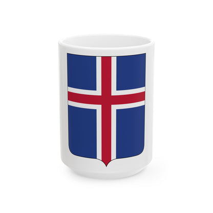 Coat of arms of Iceland 2 - White Coffee Mug-15oz-The Sticker Space