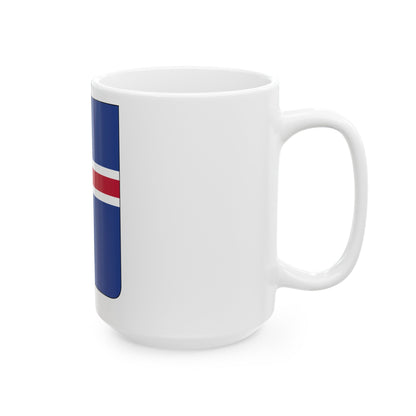 Coat of arms of Iceland 2 - White Coffee Mug-The Sticker Space