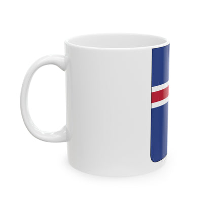 Coat of arms of Iceland 2 - White Coffee Mug-The Sticker Space