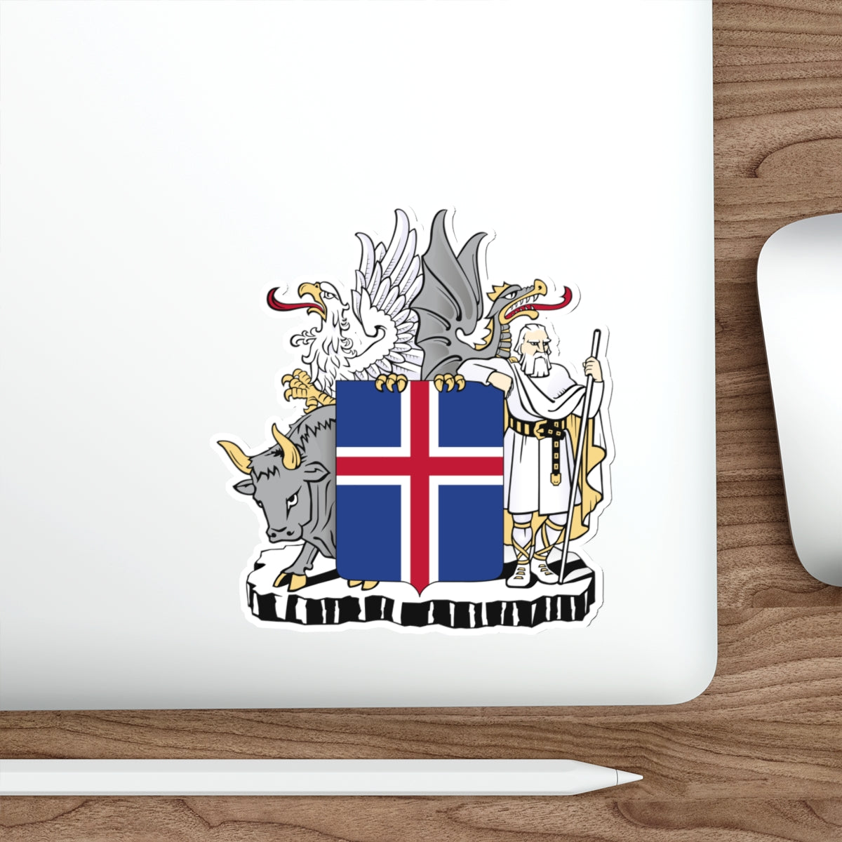 Coat of arms of Iceland STICKER Vinyl Die-Cut Decal-The Sticker Space