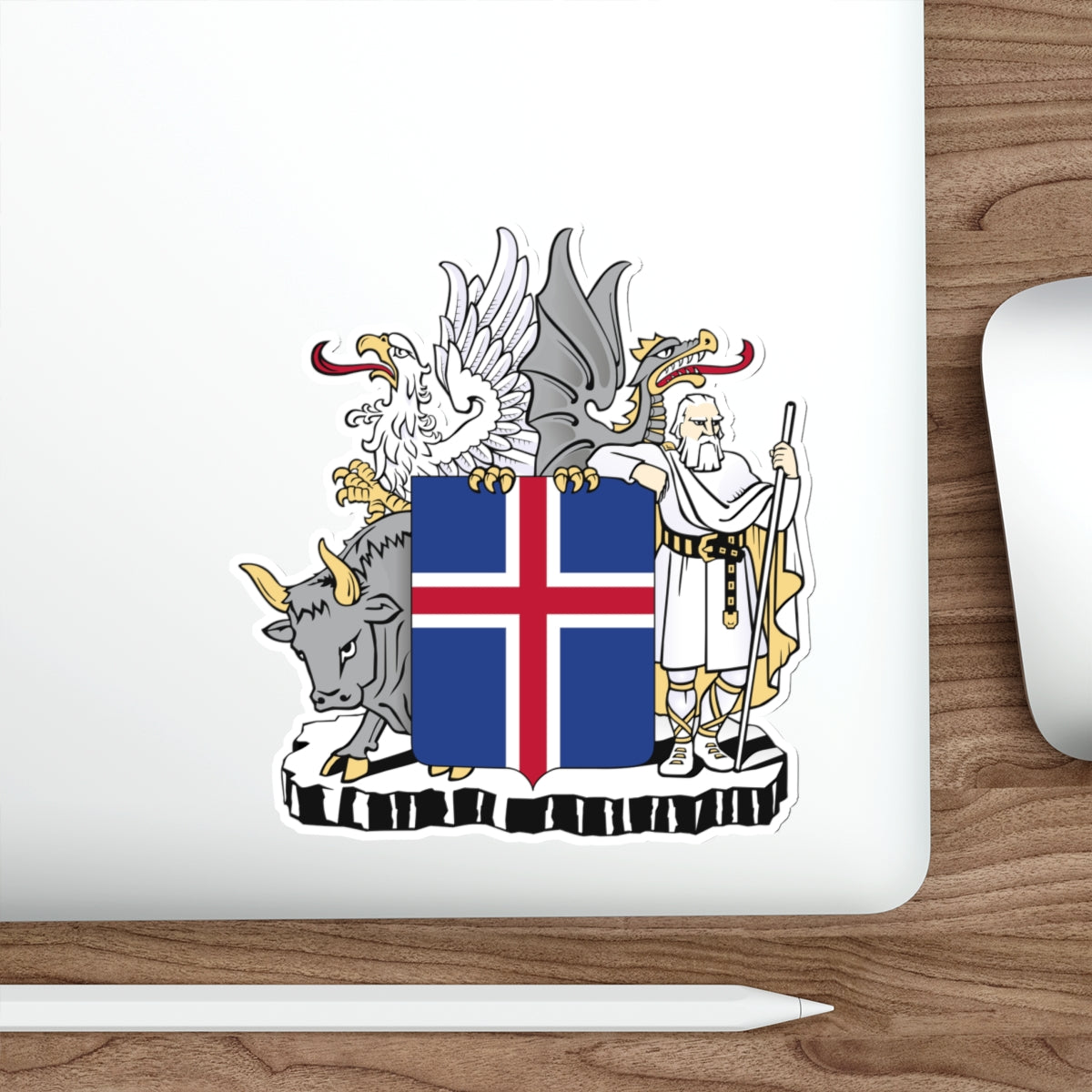 Coat of arms of Iceland STICKER Vinyl Die-Cut Decal-The Sticker Space