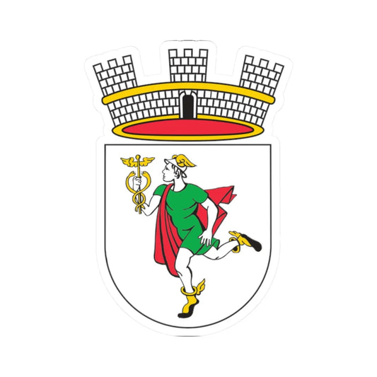 Coat of arms of Idrija (Slovenia) (Coat of Arms) STICKER Vinyl Kiss-Cut Decal 2 Inch White - The Sticker Space