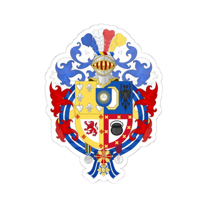 Coat of Arms of Ignacio Echeverría (Spain) (Coat of Arms) STICKER Vinyl Kiss-Cut Decal 6 Inch White - The Sticker Space