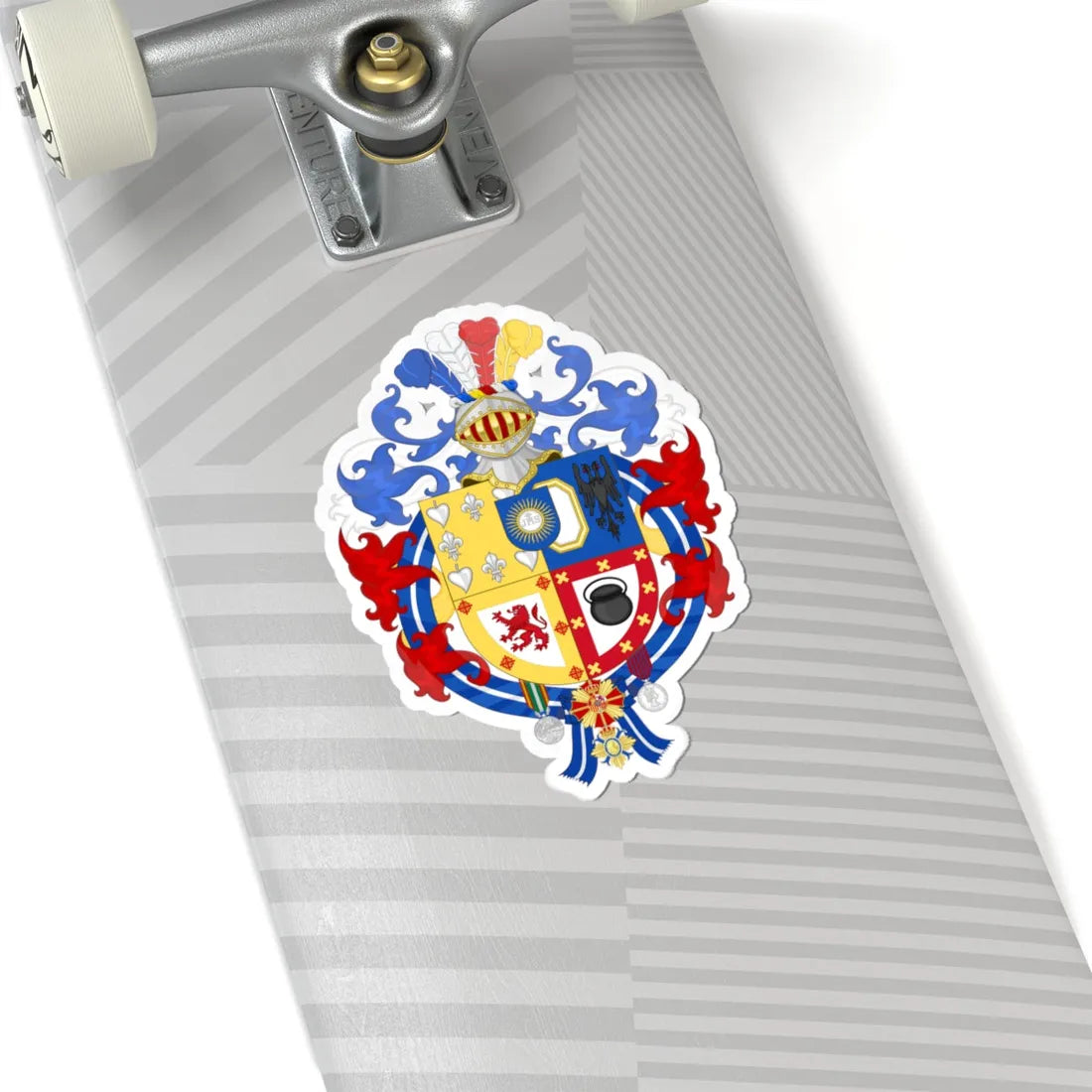 Coat of Arms of Ignacio Echeverría (Spain) (Coat of Arms) STICKER Vinyl Kiss-Cut Decal - The Sticker Space