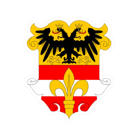 Coat of arms of Imperial Free City of Trieste (Italy) (Coat of Arms) STICKER Vinyl Kiss-Cut Decal 2 Inch White - The Sticker Space