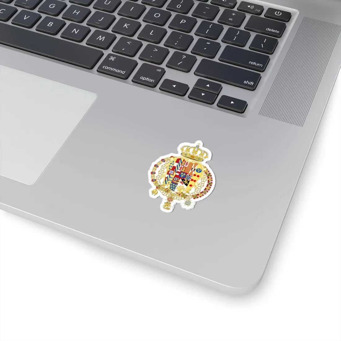 Coat of Arms of Infante Charles of Spain as King of Naples and Sicily (Italy) (Coat of Arms) STICKER Vinyl Kiss-Cut Decal - The Sticker Space