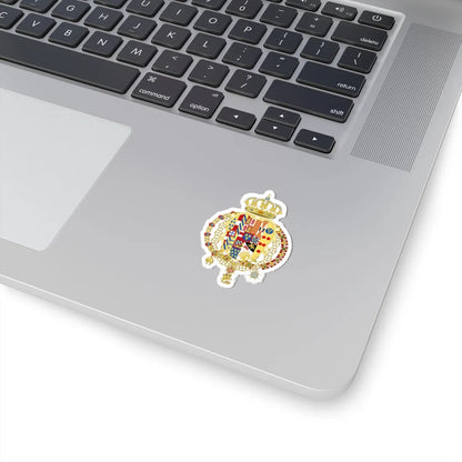 Coat of Arms of Infante Charles of Spain as King of Naples and Sicily (Italy) (Coat of Arms) STICKER Vinyl Kiss-Cut Decal - The Sticker Space