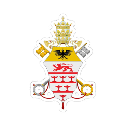 Coat of arms of Innocentius XI (Italy) (Coat of Arms) STICKER Vinyl Kiss-Cut Decal 6 Inch White - The Sticker Space