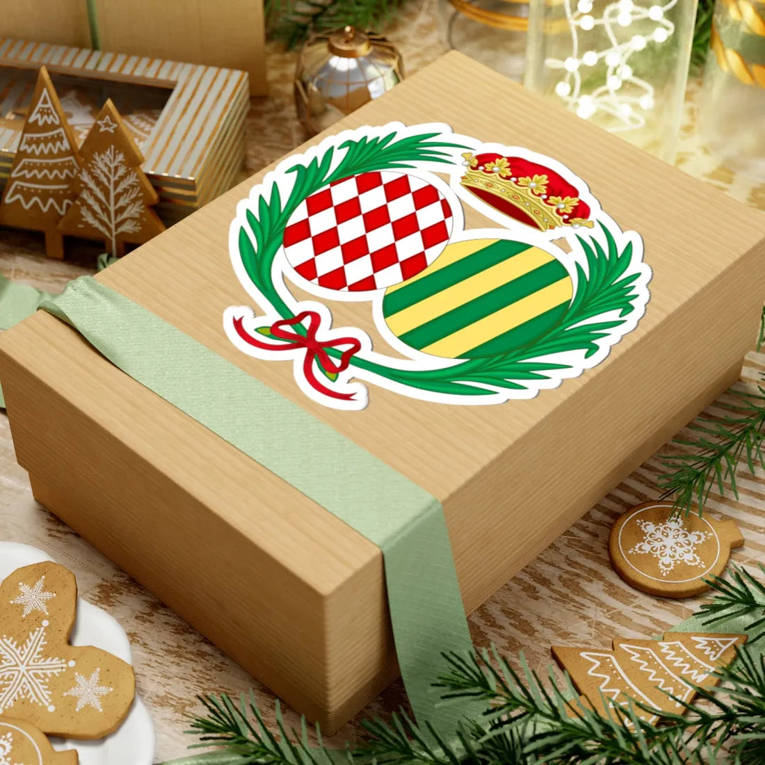 Coat of Arms of Ippolita Princess of Monaco (Spain) (Coat of Arms) STICKER Vinyl Kiss-Cut Decal - The Sticker Space