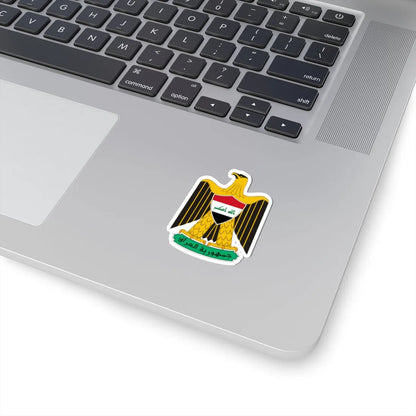 Coat of arms of Iraq (Iraq) (Coat of Arms) STICKER Vinyl Kiss-Cut Decal - The Sticker Space