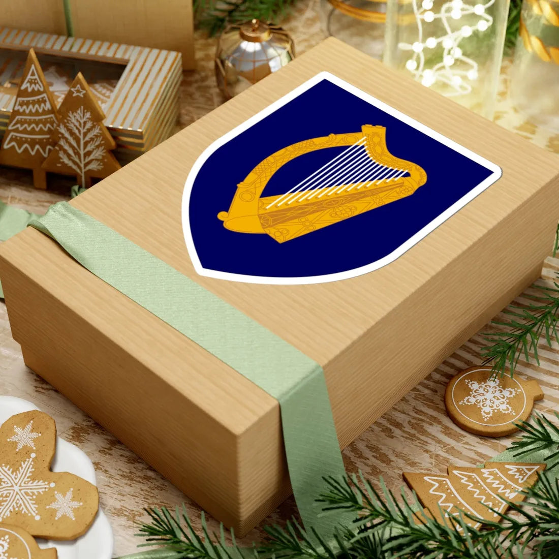 Coat of arms of Ireland - STICKER Vinyl Kiss-Cut Decal - The Sticker Space