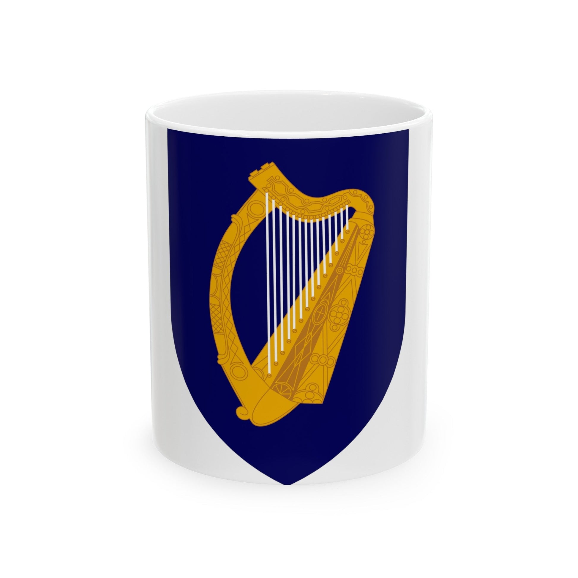 Coat of arms of Ireland - White Coffee Mug-11oz-The Sticker Space