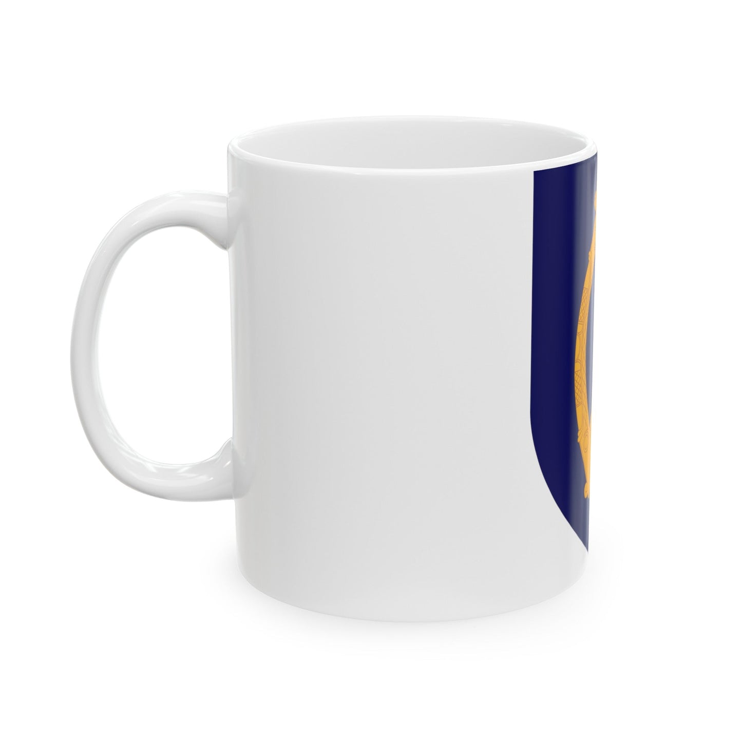 Coat of arms of Ireland - White Coffee Mug-The Sticker Space