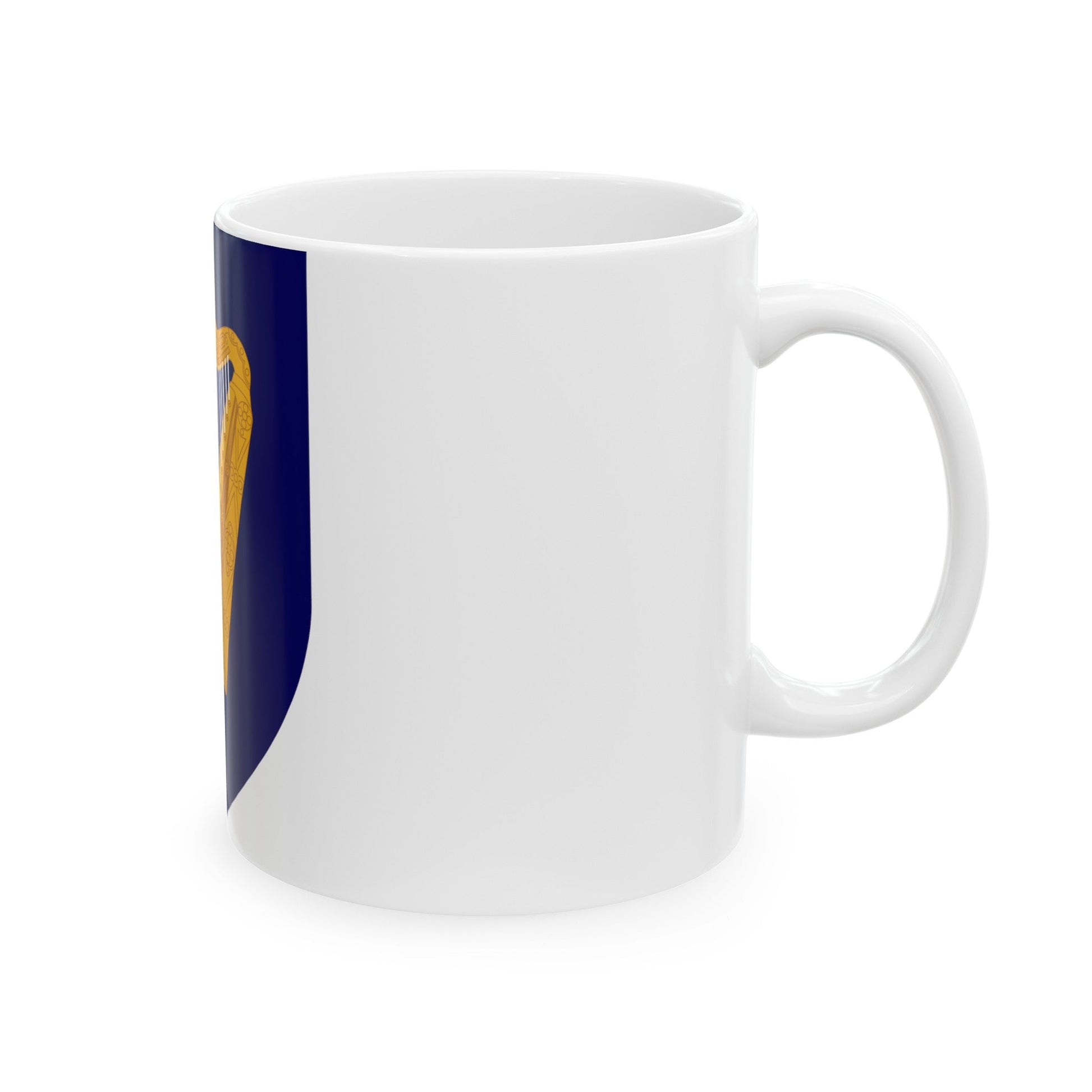 Coat of arms of Ireland - White Coffee Mug-The Sticker Space