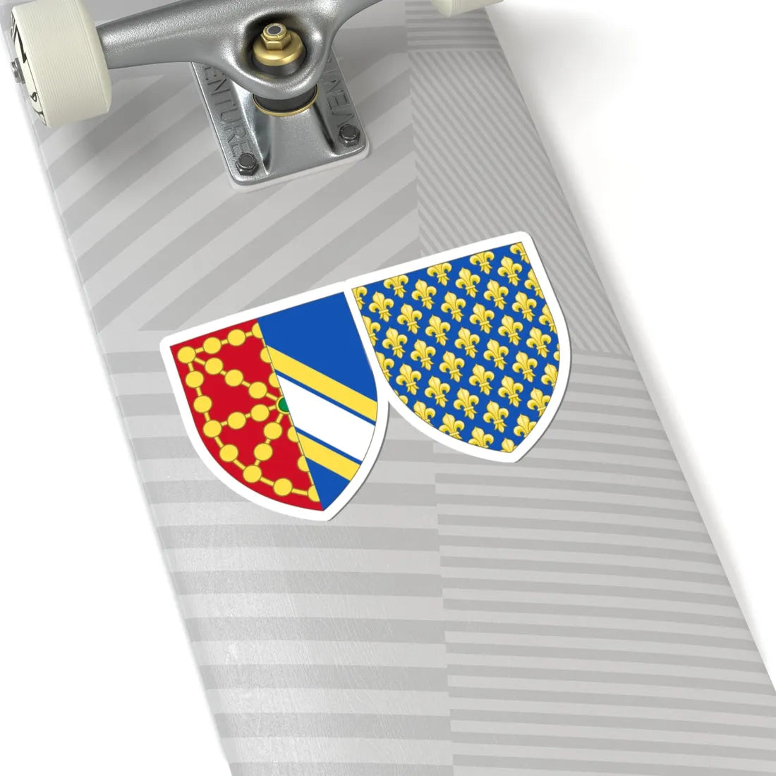 Coat of Arms of Isabella of France Queen Consort of Navarre (Spain) (Coat of Arms) STICKER Vinyl Kiss-Cut Decal - The Sticker Space