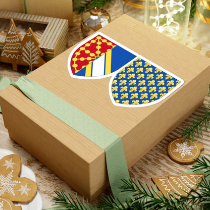 Coat of Arms of Isabella of France Queen Consort of Navarre (Spain) (Coat of Arms) STICKER Vinyl Kiss-Cut Decal - The Sticker Space