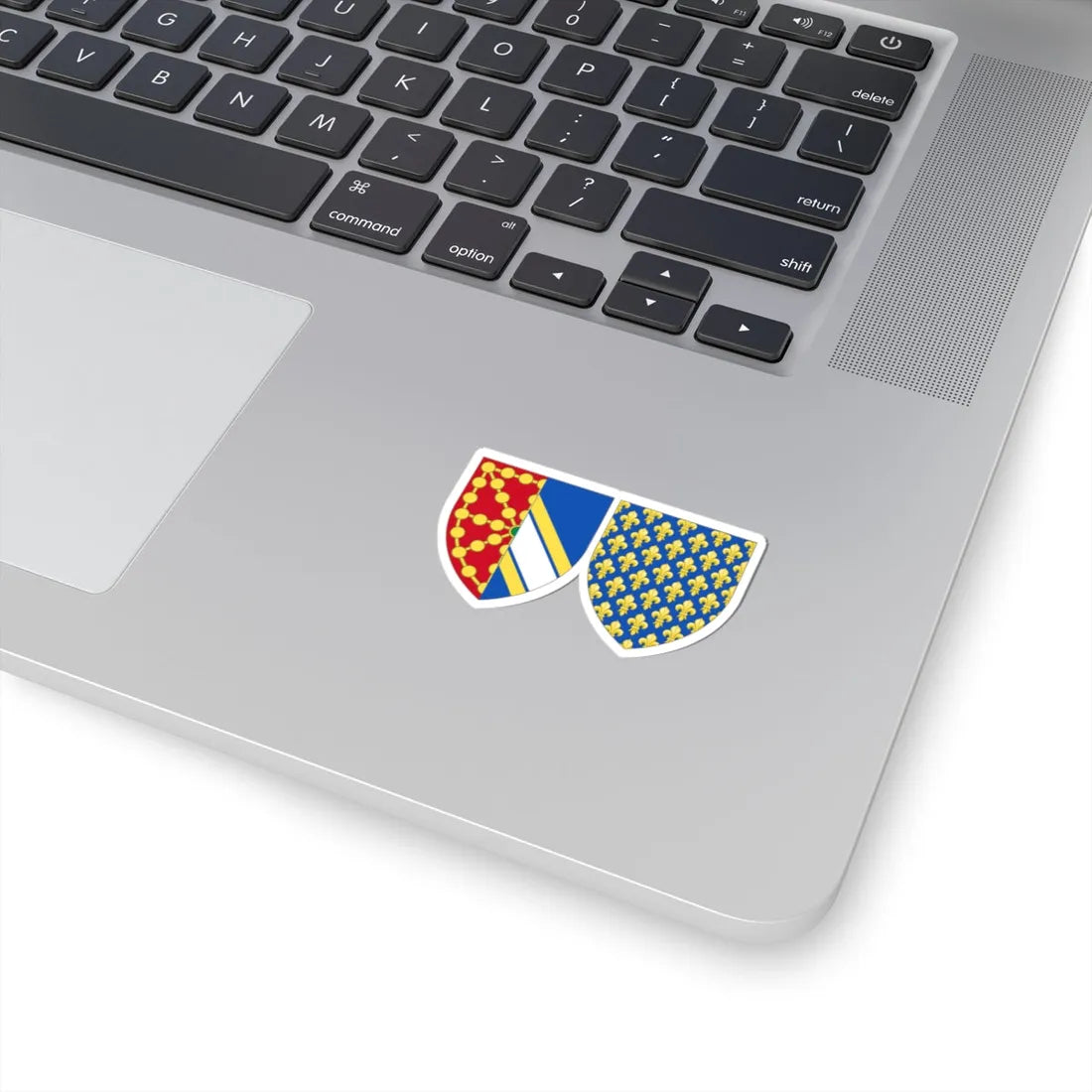 Coat of Arms of Isabella of France Queen Consort of Navarre (Spain) (Coat of Arms) STICKER Vinyl Kiss-Cut Decal - The Sticker Space