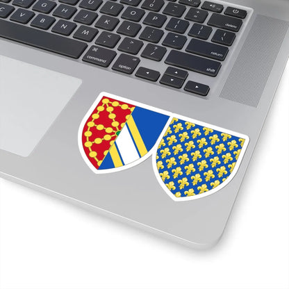 Coat of Arms of Isabella of France Queen Consort of Navarre (Spain) (Coat of Arms) STICKER Vinyl Kiss-Cut Decal - The Sticker Space