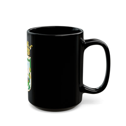 Coat of Arms of Isla Fernandina (Cuba) - Black Coffee Mug-The Sticker Space