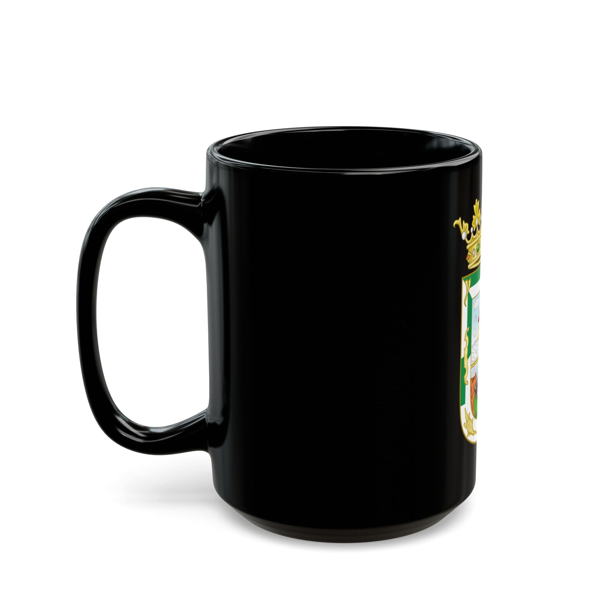 Coat of Arms of Isla Fernandina (Cuba) - Black Coffee Mug-The Sticker Space