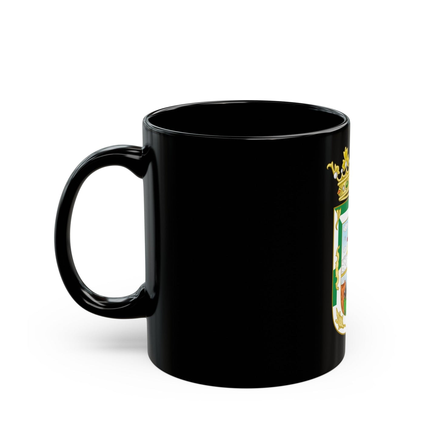 Coat of Arms of Isla Fernandina (Cuba) - Black Coffee Mug-The Sticker Space