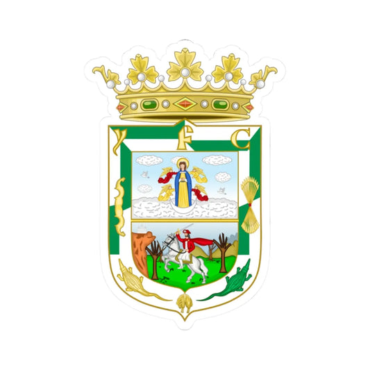 Coat of Arms of Isla Fernandina Cuba (Costa Rica) (Coat of Arms) STICKER Vinyl Kiss-Cut Decal 2 Inch White - The Sticker Space