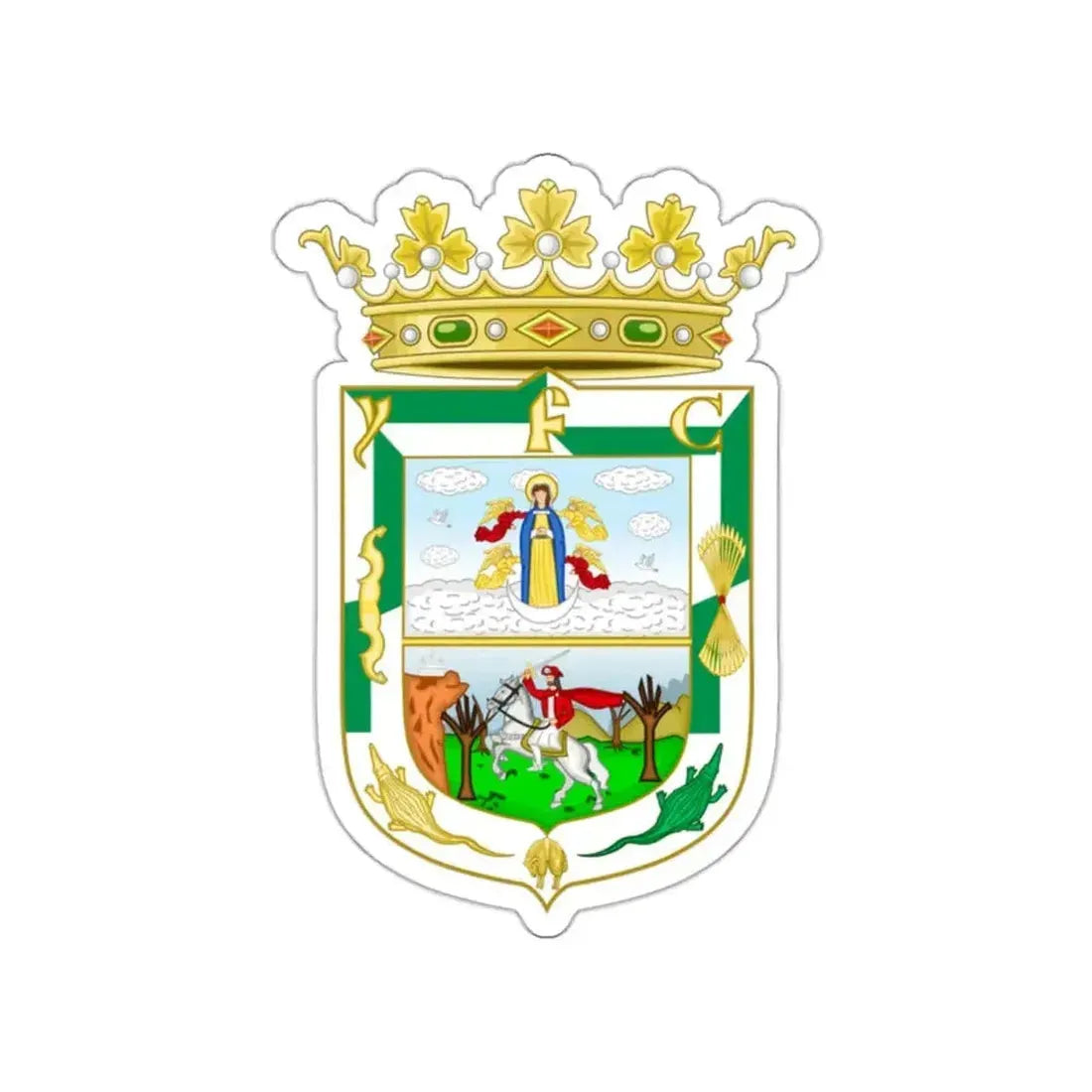 Coat of Arms of Isla Fernandina (Cuba) STICKER Vinyl Die-Cut Decal - The Sticker Space