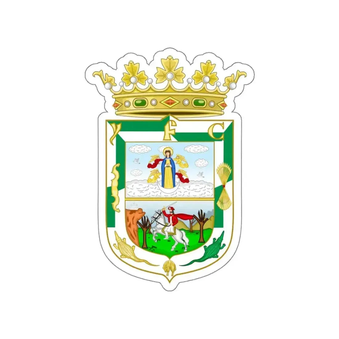 Coat of Arms of Isla Fernandina (Cuba) STICKER Vinyl Die-Cut Decal - The Sticker Space