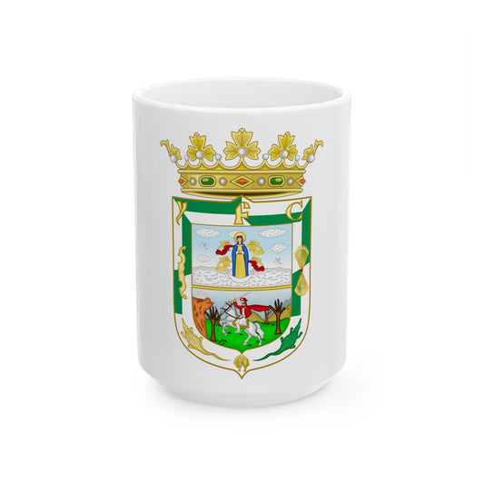 Coat of Arms of Isla Fernandina (Cuba) - White Coffee Mug-15oz-The Sticker Space