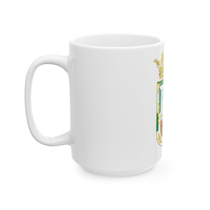 Coat of Arms of Isla Fernandina (Cuba) - White Coffee Mug-The Sticker Space