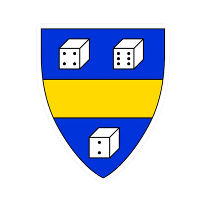 Coat of arms of Italian family of Daddi (Italy) (Coat of Arms) STICKER Vinyl Kiss-Cut Decal 2 Inch White - The Sticker Space