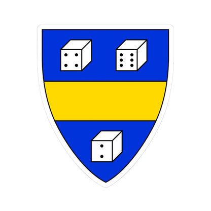 Coat of arms of Italian family of Daddi (Italy) (Coat of Arms) STICKER Vinyl Kiss-Cut Decal 3 Inch White - The Sticker Space